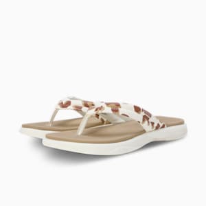 Royalcat Softride Cara Women's Flip-Flops, Warm White-Prairie Tan-Brown Mushroom, extralarge-IND